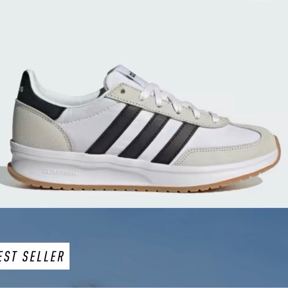 Adidas Women’s Run 70 2.0 White and Black Sneakers - Picture 3 of 16